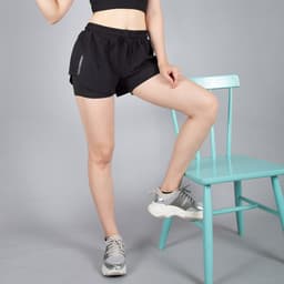Thumbnail Quần Boxer Gladimax thể thao 2 lớp in phản quang cao cấp, đồ tập gym, yoga, aerobic... 2