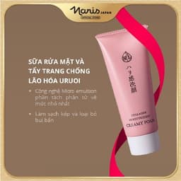 Thumbnail Sữa rửa mặt ngăn ngừa lão hóa da Triple Collagen Naris Uruoi Moisturizing Creamy Foam 100ml 1