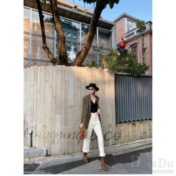 Thumbnail Quần jean kiểu dáng thời trang phong cách Nhật Bản cho nữ 5XL 3
