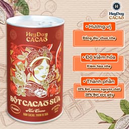 Thumbnail Lon 350g - Bột cacao sữa Classic - Đậm cacao, thơm vị sữa – Heyday Cacao 2