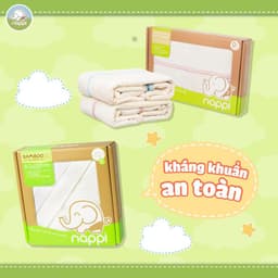 Thumbnail Chăn Sợi Tre Phủ Nhung Nappi Cho Bé 3