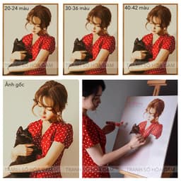 Thumbnail Tranh tô màu theo số theo yêu cầu GAM thiết kế theo hình ảnh cá nhân từ 24 đến 48 màu 2