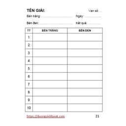 Thumbnail Sổ ghi chép ván cờ vua (Biên bản thi đấu) DƯƠNG SINH, khổ A6, 64 trang 2
