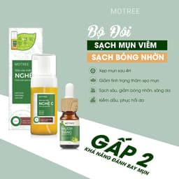 Thumbnail Bộ đôi tiêu mụn 4H chiết xuất từ mướp đắng - nghệ tự nhiên Motree da sạch mụn trắng tư nhiên 1