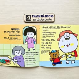 Thumbnail Sách - Ehon Kĩ Năng Sống - Miu Miu Tự Lập - Phần 2 - Song ngữ Việt-Anh (Dành cho bé từ 1-6 tuổi) (Lẻ tùy chọn) 4