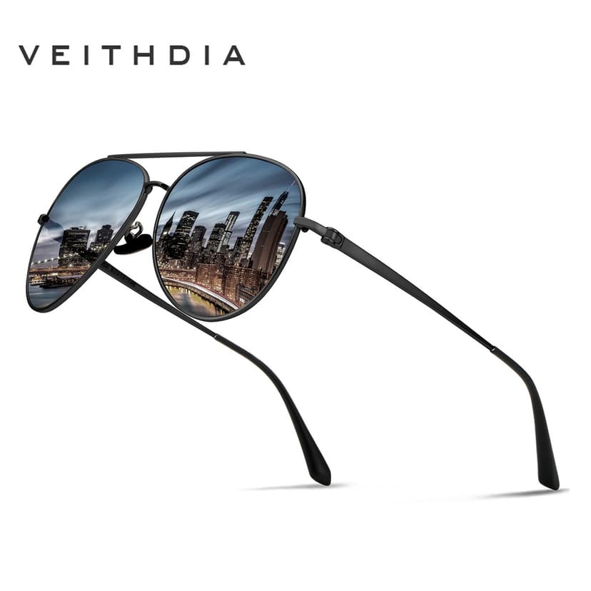Ảnh Kính Mát Nam VEITHDIA 8259 Kính Mát Nam Bằng Thép Không Gỉ Phân Cực Cổ Điển UV400 Ống Kính Lái Xe Ngoài Trời 1