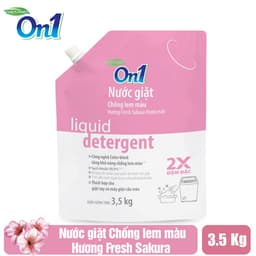 Thumbnail Combo 2 túi nước giặt xả On1 chống lem màu hương Fresh Sakura 3.5Kg/ túi 2C- N6403 sạch khuẩn, khử mùi 3