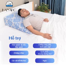Thumbnail Gối chống trào ngược người lớn HANAKO cao 16CM chất liệu Pu foam bảo hành 12 tháng 4