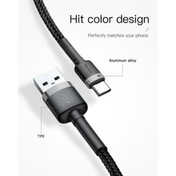 Thumbnail Cáp sạc nhanh truyền dữ liệu Baseus Cafule USB to TypeC cho Smart phone - Table/IP15/15 Pro Max/15 Pro/16/6Pro/16promax 2