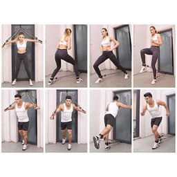 Thumbnail Bộ 5 Dây Kéo Ngũ Sắc Tập Gym Tổng 150LB Cỡ Lớn (Hàng Loại 1) Chính Hãng Đại Nam Sport 3