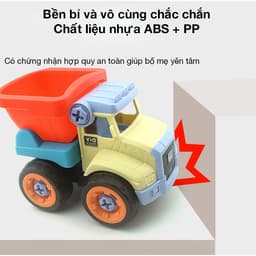 Thumbnail Đồ chơi xe công trình lắp gép KAVY gồm 4 xe nhiều màu kèm vít đã ráp sẵn 2