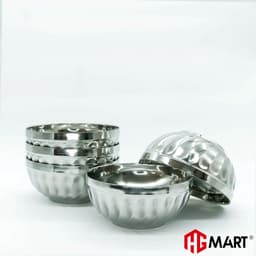 Thumbnail Bộ 5 Bát Xoắn Inox cách nhiệt chống nóng thương hiệu Hoàng Gia 2