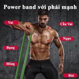Thumbnail Dây Kháng Lực Đàn Hồi Cao Su Power Band Đa Năng Hỗ Trợ Tập Luyện Thể Thao, Lên Xà, Tập Tay Chân Mông Chính Hãng Amalife 3