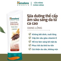 Thumbnail MUA 1 TẶNG 1 [HSD: 31/7/2025] Sữa dưỡng thể dưỡng ẩm sâu mùi ca cao Himalaya Cocoa Butter Intensive Body Lotion 200ml 3