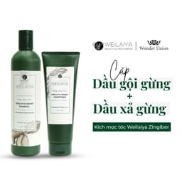 Thumbnail Cặp dầu gội đầu và dầu xả tóc thảo dược Weilaiya gừng trắng giúp ngăn rụng và kích thích mọc tóc 3