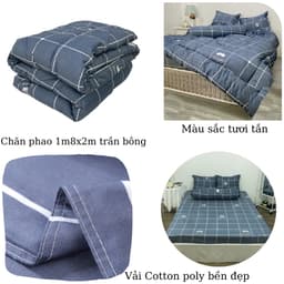 Thumbnail Chăn Phao, Chăn Bông Siêu Nhẹ Sét 5 món Poly Cotton Bền Đẹp - ZingZingMart chăn phao 1