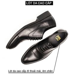 Thumbnail Giày nam oxford công sở da bò nappa cao cấp màu đen G105- Bụi leather- hộp sang trọng -Bảo hành 12 tháng 4