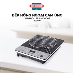 Thumbnail Bếp hồng ngoại cảm ứng SUNHOUSE SHD6005 3