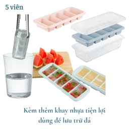 Thumbnail Khay đá tròn Kari 4 viên Inochi, chất liệu nhựa PP an toàn 4