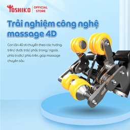 Thumbnail Ghế massage toàn thân Toshiko T9 công nghệ con lăn 4D di chuyển mới giúp thư giãn tại nhà 4