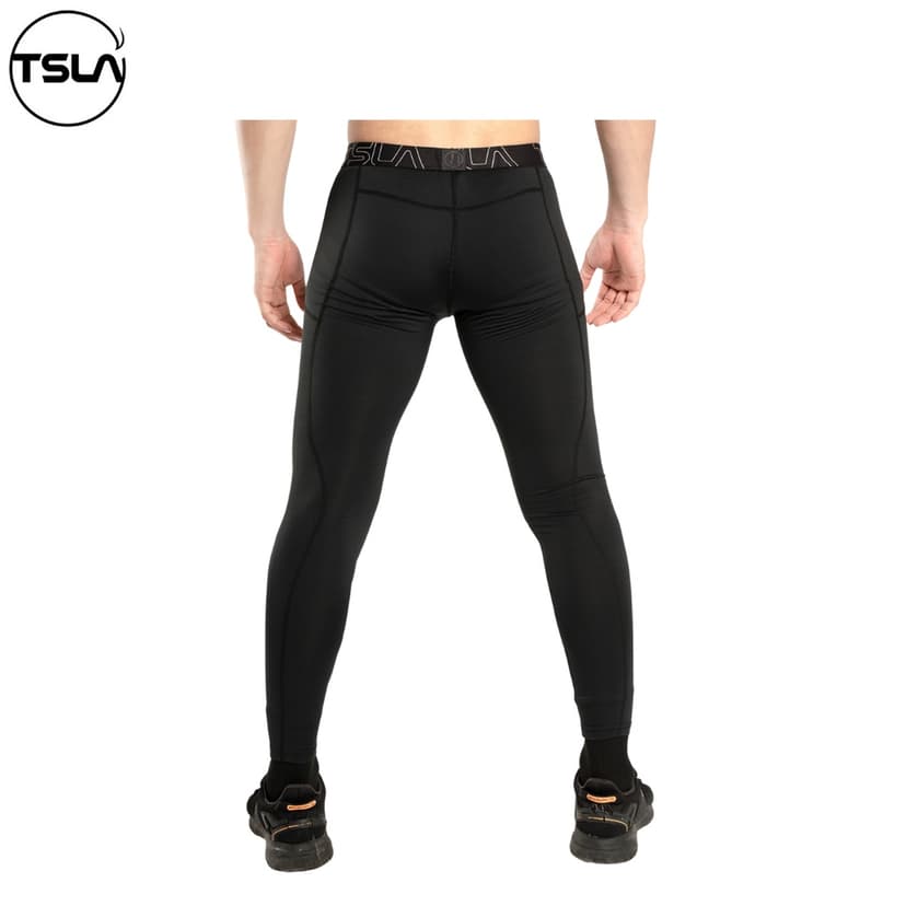 Ảnh Quần legging giữ nhiệt nam TSLA lót lông cừu  nam co giãn tập gym thể thao chạy bộ bóng rổ TSL1009 4