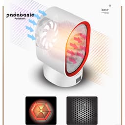 Thumbnail Quạt Sưởi Mini Padabanic N6 Nhỏ Gọn Tiện Lợi An Toàn Khi Sử Dụng Để Bàn Tiện Lợi 1