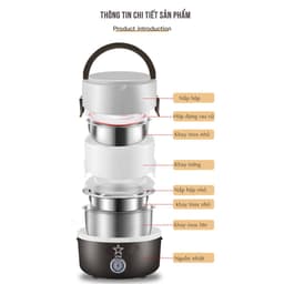 Thumbnail Hộp Đựng Cơm 3 Tầng Có Lõi Hâm Nóng – Bán Thêm Túi Giữ Nhiệt Hộp Cơm Văn Phòng Chính Hãng Amalife 3