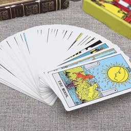 Thumbnail Combo Bài Bói Tarot 78 Lá Cỡ Lớn 6.5*10 Cm The Rider Waite Deck + Túi Nhung Đựng Bài + Khăn Nhung Trải Tarot  Amalife 4