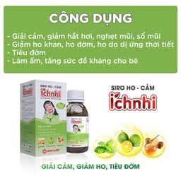 Thumbnail Siro ho cảm Ích Nhi chai 90ml, hỗ trợ giải giảm, hỗ trợ giảm ho, sổ mũi, hỗ trợ tiêu đờm 3