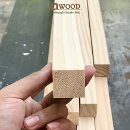 Thumbnail Thanh gỗ thông vuông 3x3 đã xử lý 4 mặt đẹp Dwood Chuyên Mộc 2
