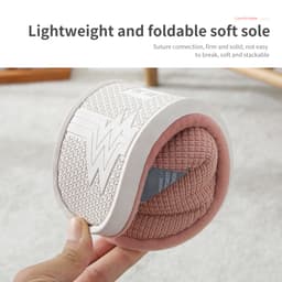 Thumbnail Dép JUJIAJIA vải lông cừu dày giữ ấm co giãn chống trượt an toàn tiện dụng 4