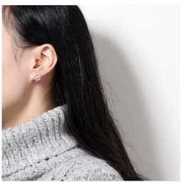 Thumbnail Khuyên tai bạc 925 nụ tròn đính pha lê nhẹ nhàng nữ tính xinh xắn dễ thương Dế Bạc - K4503 3