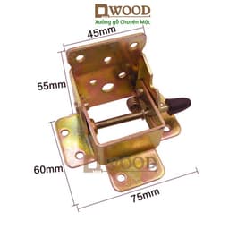 Thumbnail Bản lề chân bàn Dwood gập 90 độ có khóa gài loại to 4