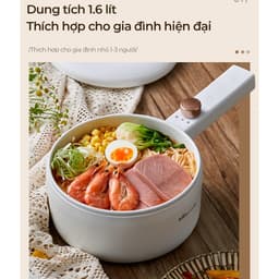 Thumbnail Nồi nấu đa năng 1.6L Bear DRG-P16M2 - Hàng Chính Hãng 4