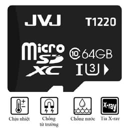 Thumbnail Thẻ nhớ 64Gb JVJ Class 10 U3 - Dùng cho tất cả các dòng thiết bị hỗ trợ thẻ nhớ micro, camera giám sát-Bảo hành 5 năm 2