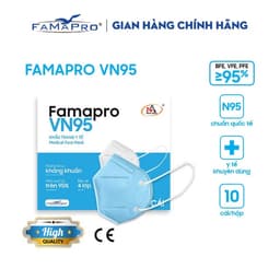 Thumbnail Khẩu trang y tế kháng khuẩn cao cấp 4 lớp Famapro VN95 3