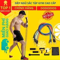 Thumbnail Bộ Dây Cao Su Đàn Hồi Kháng Lực Ngũ Sắc 11 Món Tập Gym Tiện Ích - Hãng Dododios 1