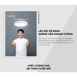 Thumbnail Đèn ốp trần nổi Tròn Panasonic Surface Mounted Công suất (6W, 12W, 18W, 24W) 4