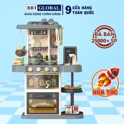 Thumbnail Đồ chơi nấu ăn, nhà bếp cao cấp cho bé nhiều chức năng Bbt Global cỡ lớn cao cấp 2