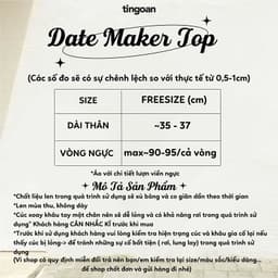 Thumbnail TINGOAN® - Áo len xù ngắn tay cổ lượn viền trắng DATE MAKER TOP/WH PHIÊN BẢN MỚI NHẤT T6.2024 3