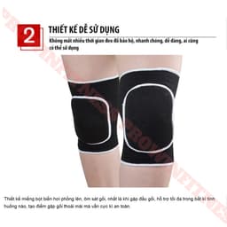 Thumbnail Bó gối, xỏ gối thể thao có đệm cao cấp Prowin Fitness tập Yoga, Gym, Bóng chuyền 3