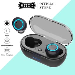 Thumbnail Tai Nghe Nhét Tai Vitog TWS Không Dây Stereo Cảm Ứng Chạm Khử Tiếng Ồn Tích Hợp Micro Rảnh Tay 1