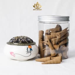 Thumbnail Nhang Nụ Trầm Hương Sạch Trầm Hương Tự Nhiên Organic và Lư Sứ Đốt Trầm (Combo) - MTH JEWELRY 2