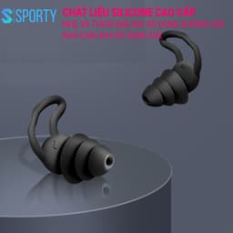 Thumbnail Bộ 2 nút bịt tai silicone chống ồn EP4 ba tầng lọc âm bảo vệ tai SPORTY êm ái, dễ chịu, độ bền cao 3
