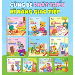 Thumbnail Sách - Truyện Tranh Kỹ Năng Giao Tiếp Ứng Xử Cho Bé Phiên Bản Song Ngữ Việt Anh Bộ 10 Quyển - Có File Đọc Tiếng Anh 2