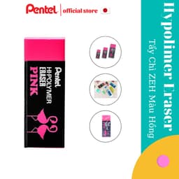Thumbnail Tẩy Chì Hồng Cao Cấp Tẩy Siêu Sạch Pentel ZEH Tẩy Sạch, Ít Bụi, Ít Độc Hại 3