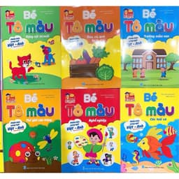 Thumbnail Sách - Combo Bé tô màu phiên bản song ngữ Việt - Anh (10 quyển) 1