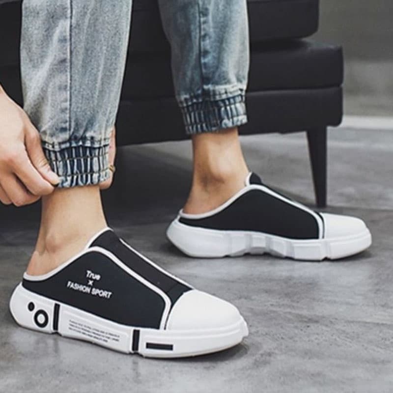 Ảnh Dép nửa vải Baotou thời trang nam IELGY 4