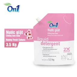 Thumbnail Combo 2 túi nước giặt xả On1 chống lem màu hương Fresh Sakura 3.5Kg/ túi 2C- N6403 sạch khuẩn, khử mùi 2