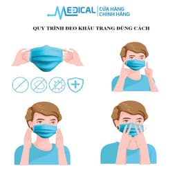 Thumbnail Khẩu trang y tế 4 lớp kháng khuẩn cao cấp BIOMEQ Màu Trắng hộp 50 cái - MEDICAL 3